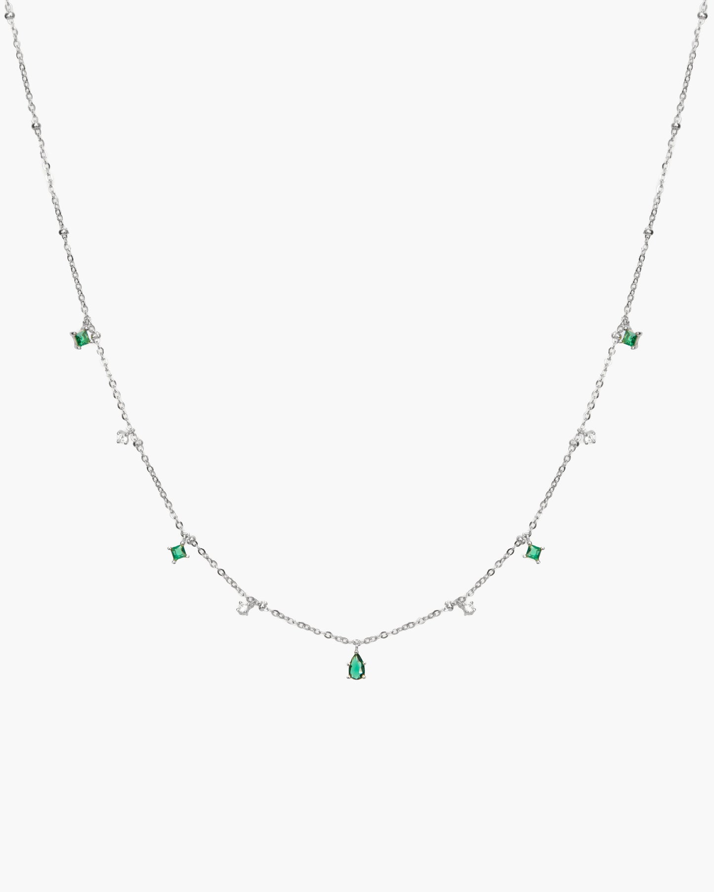 Elysee Necklace in Emerald Green