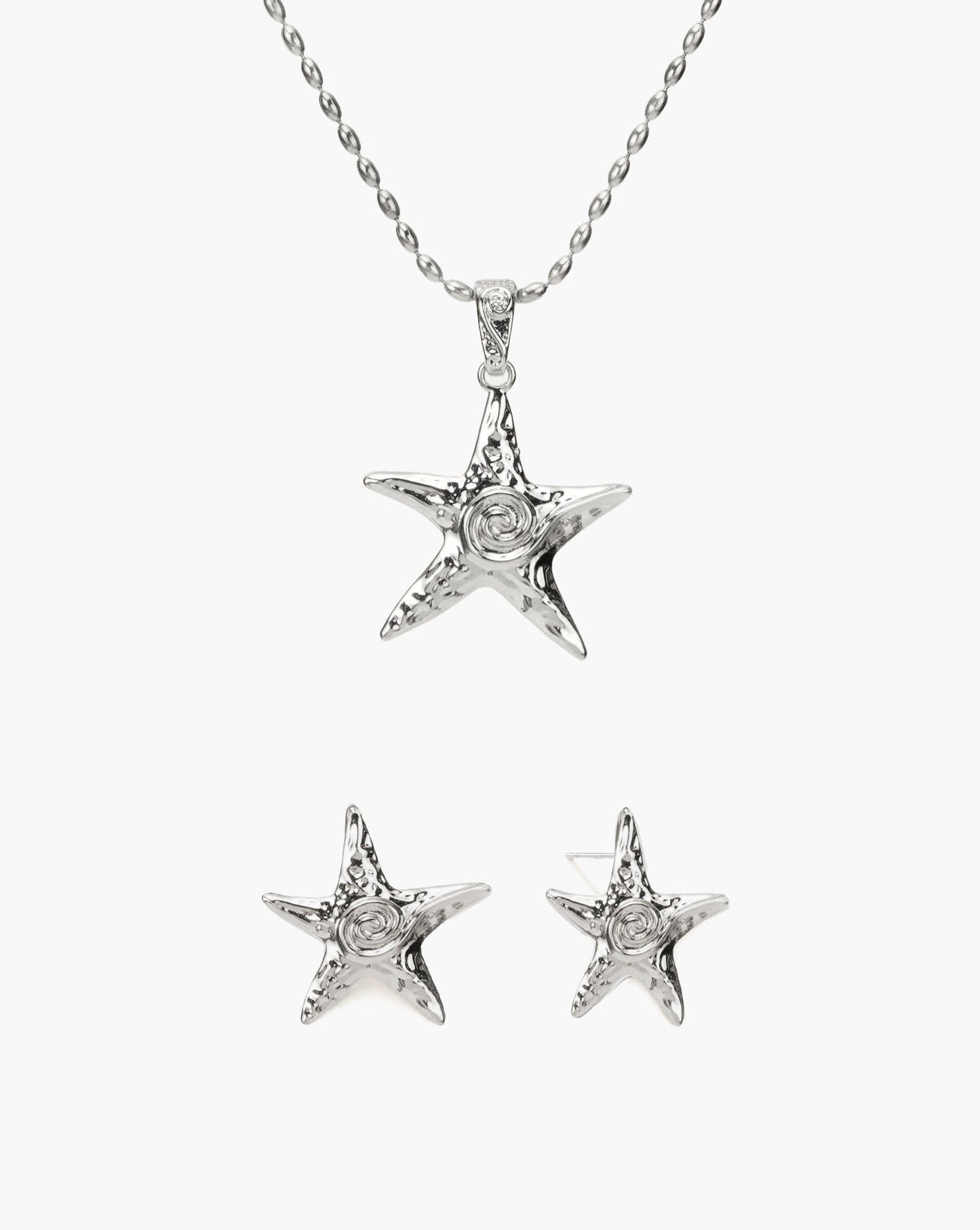Starfish Necklace & Earrings Set