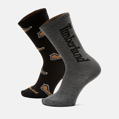 2-Pack TIMB All Over Print Crew Sock