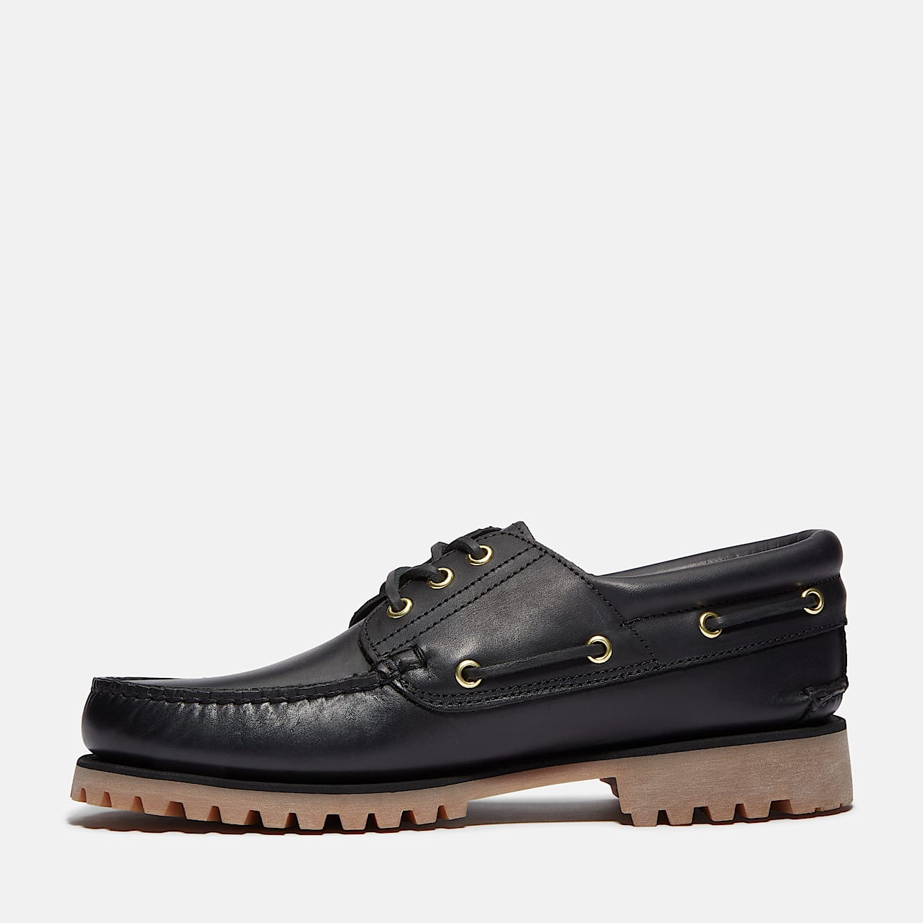 Men's TIMB Authentic 3-Eye Lug Handsewn Boat Shoe