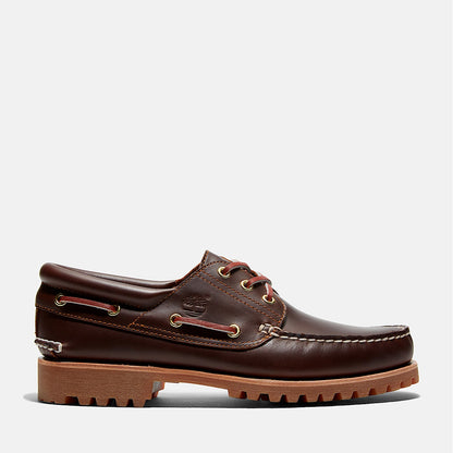 Men's TIMB Authentic 3-Eye Lug Handsewn Boat Shoe
