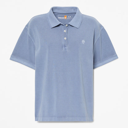 Women's Garment Dyed Short-Sleeve Pique Polo
