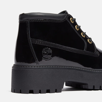 Women's Patent Leather Stone Street Platform Chukka