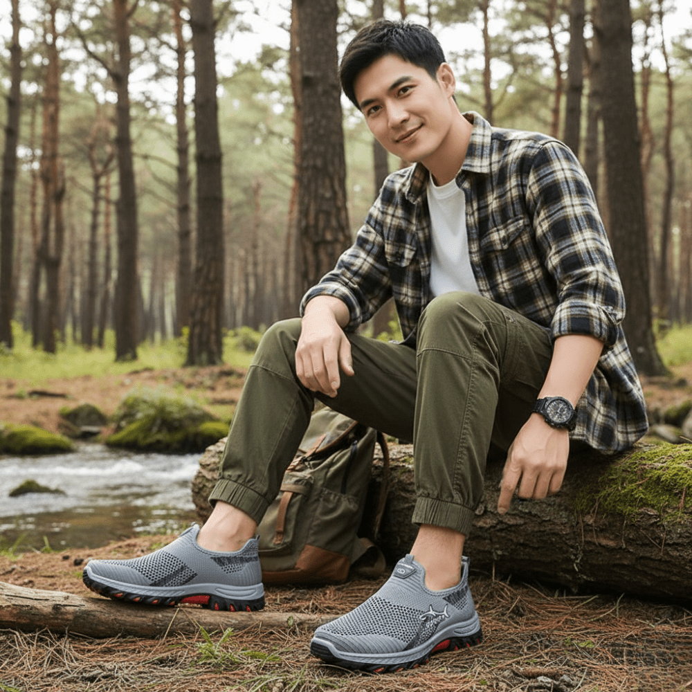 Men's Slip-On Walking Shoes Breathable Lightweight | Active Peaks