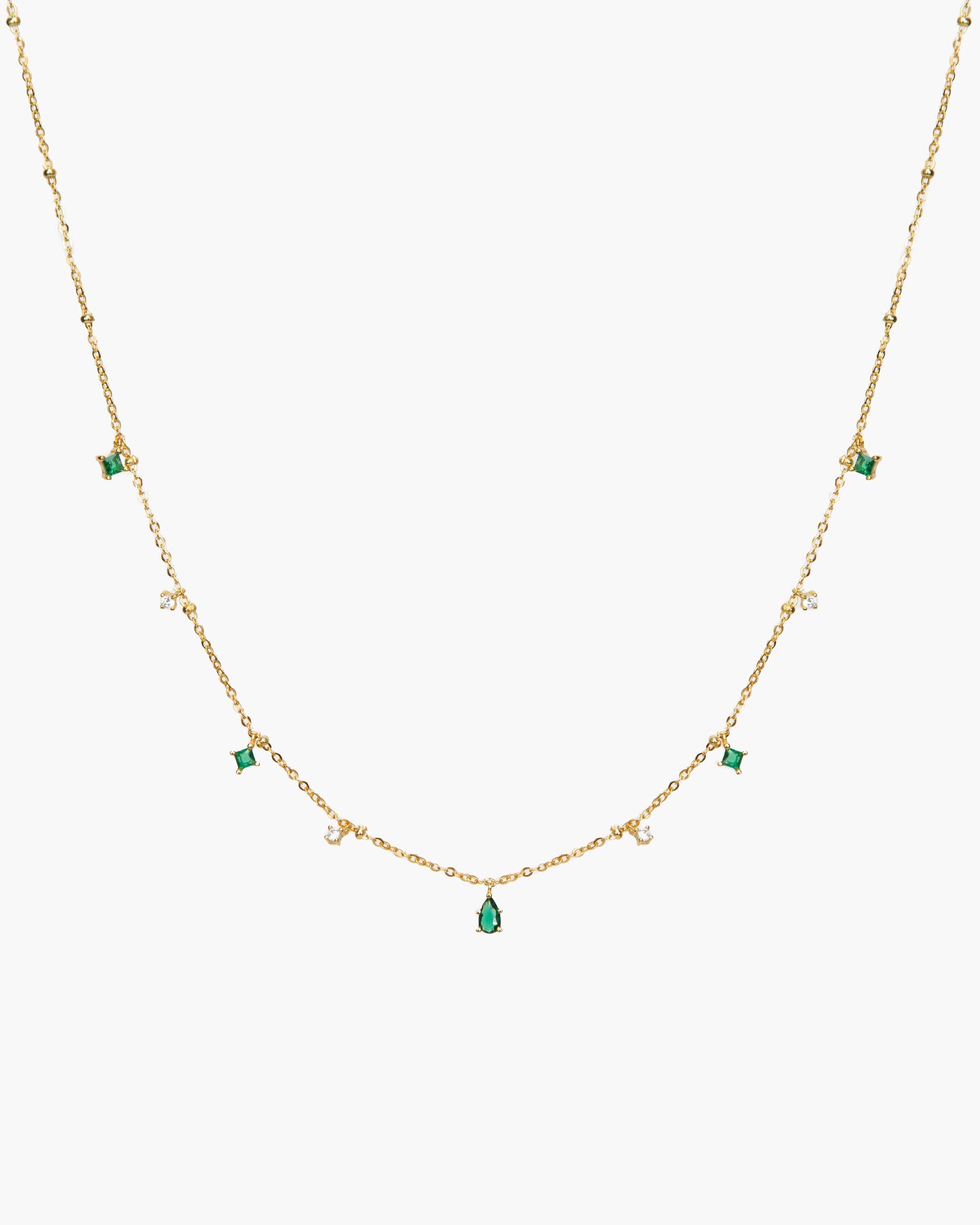 Elysee Necklace in Emerald Green