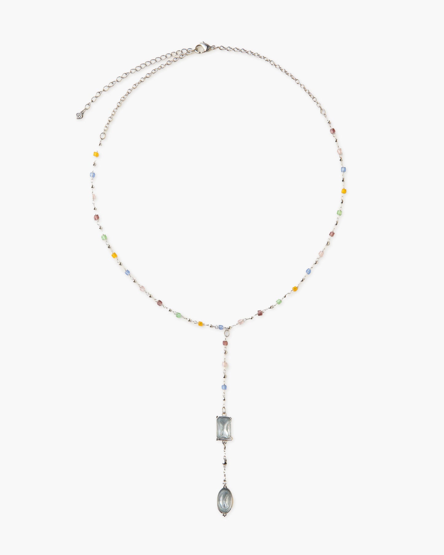Celestial Lariat Necklace in Silver